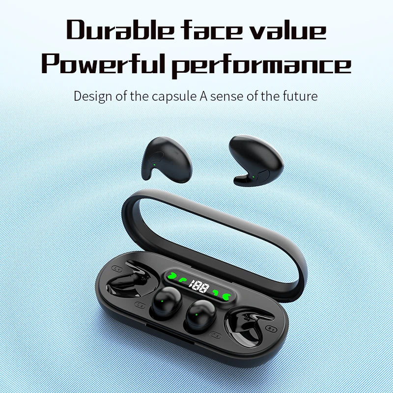 Pro Gaming Earbuds with ANC Ultra Long Battery Life Noise Cancelling for Sleep