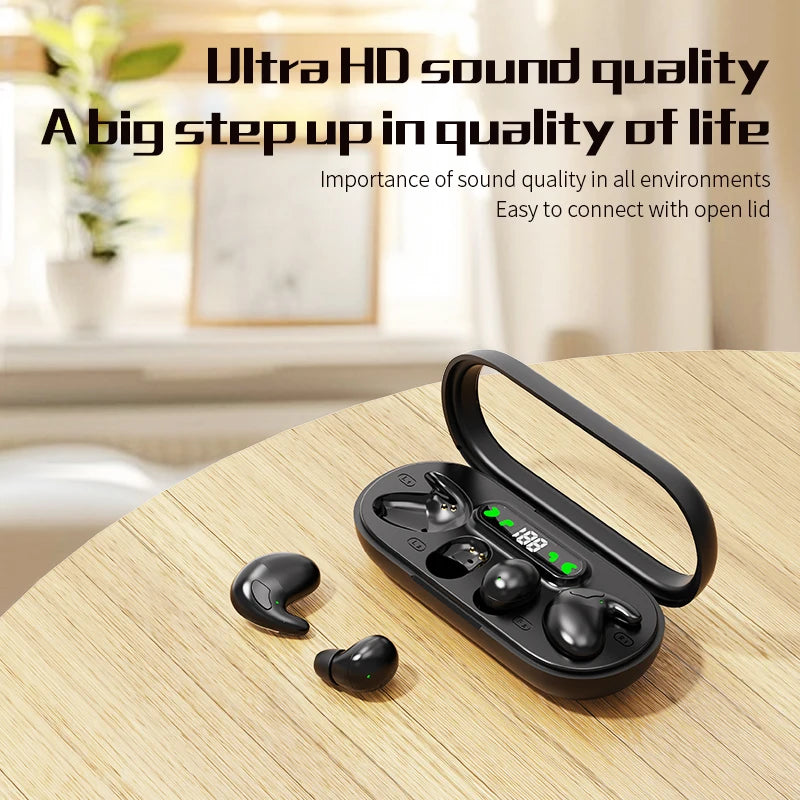 Pro Gaming Earbuds with ANC Ultra Long Battery Life Noise Cancelling for Sleep