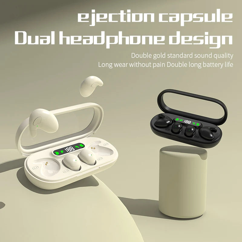 Pro Gaming Earbuds with ANC Ultra Long Battery Life Noise Cancelling for Sleep